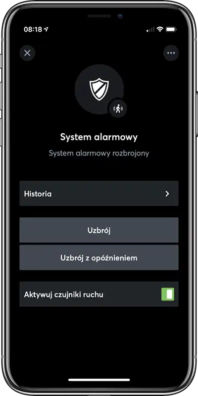 controlme-aplikacja loxone-alarm